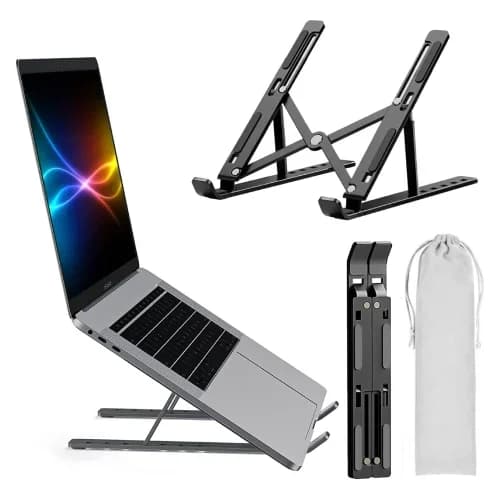 Adjustable & Foldable 10" to 17.5" 6 Angles Travel Laptop Stand - view 1
